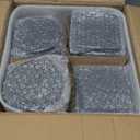 60 PCS Slate Stone Coasters Bulk, MAPRIAL 4 Inch 30 PCS Black Square and 30 PCS Round Handmade Drink Coasters for Laser Engraving, Engravable Blanks Material for Engraver, Home Decor, Gifts