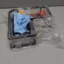 YASONIC Shower Caddy Corner, 3-Pack Adhesive Rustproof Stainless Steel Shower Shelves with Soap Holder, No Drilling Shower Organizer Corner for Dorm, Renters Bathroom, Black