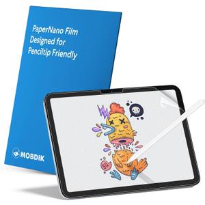 MOBDIK 2 Pack Paperfeel Screen Protector Compatible with iPad A16 11th / 10th Generation (2025/2022) & iPad Air 11 M3 2025 / M2 2024, Crafted for Natural Writing, Less Reflection, Easy Installation