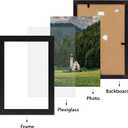 HORLIMER 4x6 Picture Frame Set of 12, Black Picture Frames Display 4 by 6 Photo for Wall or Tabletop