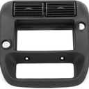 HECASA Center Dashboard Panel/Bezel Compatible with 1997-2006 Ford Ranger 1997-2001 Ford Explorer Radio Panel AC Heater Vent Trim Replacement for 5L5Z-1004302-JAA 5L5Z1004302JAA ABS Plastic Black