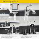 American Standard 7052214.002 Delancey 4-Inch Centerset Faucet with Red and Blue Indicators Polished Chrome