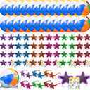 Lunmon 97 Pcs End of Year Student Gifts, Inflatable Beach Balls Sunglasses Bulk Sets with Inspirational Card Tags End of the School Year Summer Decorations Pool Party Supplies (Trendy)