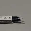 24 Pcs Retractable Black Gel Ink Refills, 0.5 mm Point Black Ink