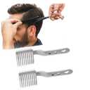 2PCS Men's Fade Comb Set - Professional Barber Combs for Men & Boys, Self Haircut Tools for Precise Fading & Blending, Anti-Slip Grip for Salon or Home Use
