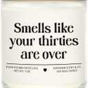 Niyewsor 40th Birthday Gifts Women Men, Forty Birthday Candle, 1986 40th Birthday Decorations for Women Men, 40 Year Old Bday Gifts for Friend, Sister, Wife, Husband, Handmade, 7oz