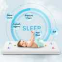 Lisara Baby Bassinet Mattress, 30 x 18 Dual Sided Gel Memory Foam Bassinet Mattress with Waterproof, Removable, Ice Silk Cover, Fit for Halo Bassinest, Swivel/Flex/Glide/Premiere/Luxe Series Sleeper