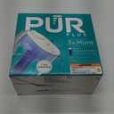 PUR Plus 11-Cup Water Pitcher, 1 Lead-Reducing Filter, Cleaner, Great-tasting Water, Dishwasher Safe, Powerful Filtration, Filter Change Light Indicator, LockFit Cap Design - White
