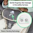 Ingenuity Gas Relief and Anti-Colic Baby Bouncer Seat and Rocker, Gentle Belly Massage to Relax and Soothe Bellies, Instant Tummy Soother, 20 Songs and Melodies – Parker