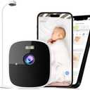 Instababy Smart Baby Monitor with Floor Stand, 2K Crib Camera with AI Breathing Monitor, No Wearables WiFi Baby Camera, Night Vision, Baby Sleep Tracker, Cry & Motion Alerts, Diaper & Feeding Record