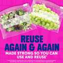 Ziploc Gallon Food Storage Slider Bags, Power Shield Technology for More Durability, 18 Count