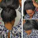 Kinky straight Bundles Crochet Vixen Hair 18inch 3 Pack Natural Black Hair Soft Locs for black women Hair Extension (1B, 18 inch)