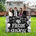 Kigeli Graduation Party Decorations 2026 Prom Yard Sign Prom Lawn Sign with Stakes for College High School Graduation Party Outdoor Photo Backdrop Decor(Silver)