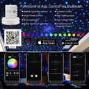 AKEPO Upgraded Car Home APP Twinkle Fiber Optic Lights Kit, Dual Head 16W 900 Strands of 0.03in/0.75mm 9.8ft/3m Optical Fiber Cable Music Activated Starlight Headliner Kits with Remote