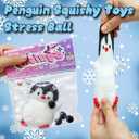 Penguin Taba Squishy, Kawaii Squishies, Penguin Sticky Stress Balls for Kids Sensory Toy, Cute Animals Stress Squeeze Ball, Taba FuFu Squishy Toys for Kids, Birthday Gifts
