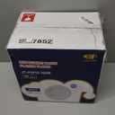 White Plastic Plates - Heavy Duty White Disposable Plates for New Year Party/Wedding