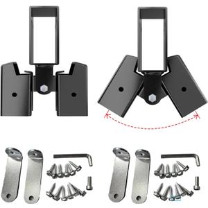 2 PCS AR500 Steel 2x4 Target Stand Brackets, High Strength Welded Construction Target Hanger/Holder, Spare Part, Heavy Duty A-Frame Swing Sets Brackets, Adjustable Legs for 2x4 Wood Board