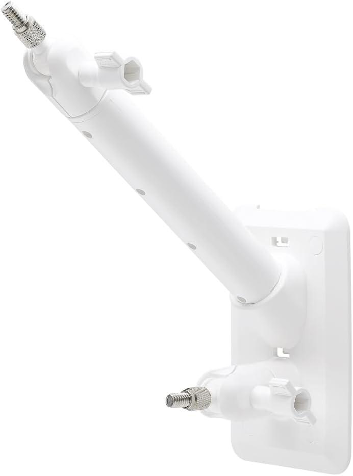 Holicfun 2-in-1 Wall Mount for Outdoor Security Cameras and Solar Panels, Universally Compatible with Ring, Eufy, Arlo, Wyze, Reolink Argus, TP-Link Tapo Solar Panels and Cams - White