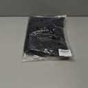 Rooscier Women's Short Sleeve Sleepshirt Button Nightshirt Full Length Sleepwear with Pockets (Black)