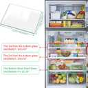 240350609 Glass Shelf Replacement for Frigidaire Shelf Replacement 17" x 24" for Kenmore Refrigerator Replacement Shelves Fridge Glass Shelf Replacement Parts (240350609)