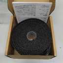 Deecam Exhaust Heat Wrap, 2'' x 16.5' Black Fiberglass Heat Resistant Exhaust Wrap Roll for Motorcycle, Car Exhaust Pipe Heat Insulation Muffler Tape with 10 Stainless Locking Ties