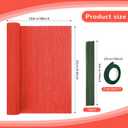 Crepe Paper Streamers 8 Rolls, 10 x 98Inch 8 Christmas Colors Crepe Paper Sheets for DIY Gift Colourful Paper Flower Wrapping Paper Crafts Birthday Wedding Holiday Party Decorations