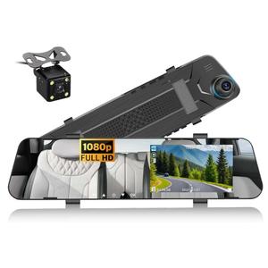 4.5" Mirror Dash Cam Backup Camera 1080P FHD Front and Rear View Mirror Camera for Cars Dual Lens Cam Loop Recording Wide Angle G-Sensor Parking Assistance
