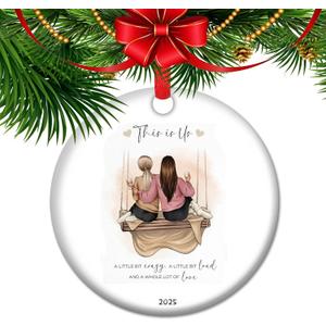 This is us - Best Bestie Christmas Ornament 2025, Sister Ornament, Best Friend Ornaments, Roommates Gift for Her (V7)
