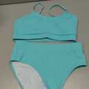 Women's Halter Bikini Swimwear High Neck Two Piece Bikini Swimsuit, M