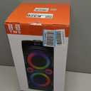 Portable Bluetooth Speaker 100W Big Powerful Wireless Boombox TWS Pairing Loud Stereo Sound Deep Bass Large Party Speakers with Subwoofer LED Lights for Outdoor Home Camping (BLACK)