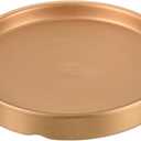 PATIKIL Plant Pot Saucer 5 Inch, Ceramic Round Flower Drip Tray for Indoor Outdoor, Gold