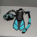 Snorkeling Gear for Adults Men Women,4 in 1 Snorkel Set with Panoramic View Diving Mask Anti-Fog Anti-Leak,Dry Top Snorkel,Fins and Travel Bag for Swimming,Snorkeling and Travel Diving (ML/XL, GREEN)