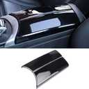 Center Armrest Box Cover Console Box Protect Cover Compatible with Mercedes Benz C Class W205 2015-2021 C180 C200 C250 C300 C350e,GLC X253 2016-2022 GLC250 GLC300 GLC350e Bright Black