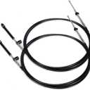 2pcs Boat Throttle and Shift Cables Compatible with Mercury MerCruiser Marine Force Outboard Engine 600A/4000 Series Controller(Gen 1/CC179xx, Gen2/CC189xx), 10 FT