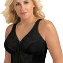 Exquisite Form 5107565 Fully Slimming Wireless Back & Posture Support Longline Bra with Front Closure & Lace 44C