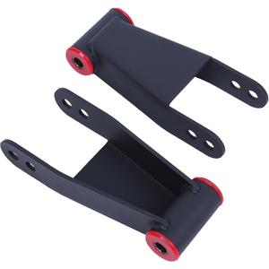 ECOTRIC 2"-3" Lowering Drop Shackles Rear Compatible With 2004-2014 Ford F150 F-150 Rear leveling shackles Adjustable 2" to 3" Leveling kit 2wd Black