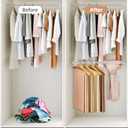 STORAGE MANIAC Hanging Closet Rod, Adjustable Width and Height Closet Hanging Organizer, Space-Saving Clothes Hanging Bar, Closet Extender Hanging Rod Double Closet Hanging Rod, 1 Pack Chrome