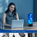 Jellyfish Lamp, Multi Color Changing Jellyfish Aquarium Lamp with 2 Light Modes 4 Speeds Control Mood Night Light for Home Office Bedroom Table,Gift for Kids Adults (Black)