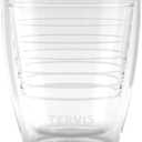 Tervis Clear & Colorful Tabletop 12oz Made in USA Double Walled Insulated Tumbler Travel Cup Keeps Drinks Cold & Hot, 12oz, Clear