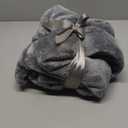 Wearable Blanket with Sleeves, Cozy Wearable Blanket with Arms and Pockets for Women Men, Warm TV Wrap Throw Blanket Robe as Gifts for Mom Wife, Grey