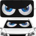 Blue Eyes Car Windshield Sun Shade Foldable Sunshade Front Window Cover Sun Visor Protector Accessories (59x27.5 inches)