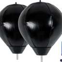 2 Boxing Speed Ball Universal 8mm Screw Replaceable Spare Sandbag with Ball Pump for Dynamic and Enduring Training SessionsBlack