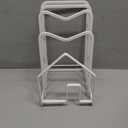 SUNFICON Cutting Board Rack Chopping Board Organizer Pot Pan Lids Holder Thin Bakeware Baking Tray Drying Display Stand Kitchen Countertop Cupboards Cabinet Office Sturdy Metal 4.92x5.7x8.47 in.White