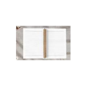 BearCake Notebook Journal, Blue Floral Notebook for Women, Journal for Women, Aesthetic Office Supplies Hardcover Spiral Notebook 5.5x8.3 639