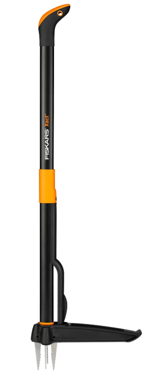 Fiskars Xact Weed Puller, Black/Orange
