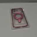 Magnetic Case for iPhone 17 Pro Max with Invisible Stand [Military Drop Protection][Compatible with MagSafe] Full Camera Protection Clear Soft TPU for iPhone 17 ProMax case 6.9" - Pink