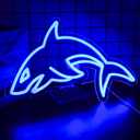 Shark Neon Signs for Wall DecorLed Neon Light for Live Room, Bedroom, Christmas Birthday Party Gift