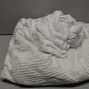 Bedsure 100% Washed Cotton Duvet Cover King Size - Olive Green Minimalist Cotton Duvet Cover Linen Like for All Seasons - GentleSoft™ Plain Simple Bedding (WHITE, King, 104"x90")