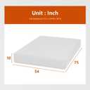 PayLessHere | 10 Inch Full Mattress | Medium Firm Base Foam Mattress | Removable Washable Zipper Cover | Breathable & Comfortable | White | Bed in a Box | CertiPUR-US Certified