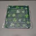 XCHI Green Shamrocks St. Patrick's Day Tablecloth Rectangle Table Cloth Washable Table Covers for Indoor Dining Home Party Decorations 52x70 Inch